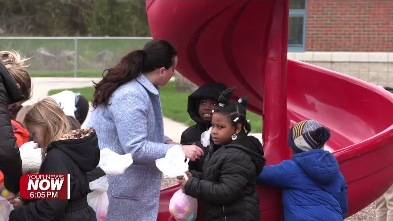 Freedom Elementary Students Enjoy Easter Egg Hunt After State Testing